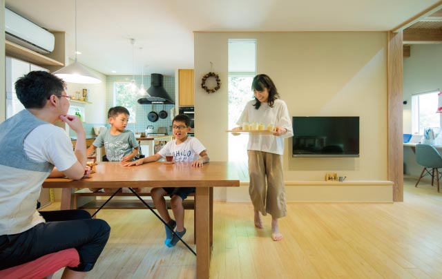 “暮らしをつくる”ことを大切にした住まい。